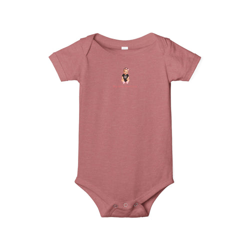 Baby One-Piece Bodysuit — Cute Cartoon Baby with "Big Girls Don't Cry" Text