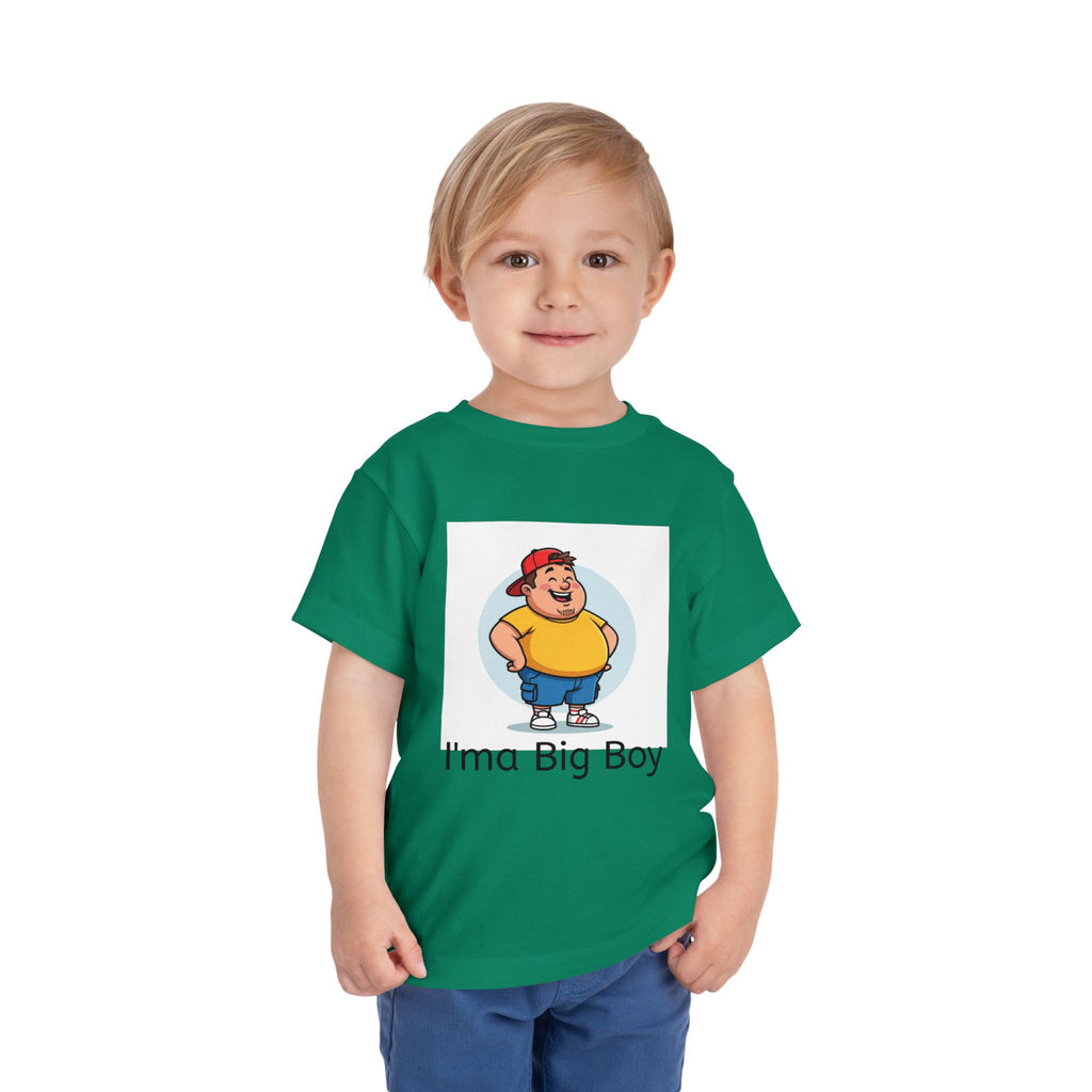 Toddler Tee — "I'ma Big Boy" Cute Cartoon Graphic Shirt