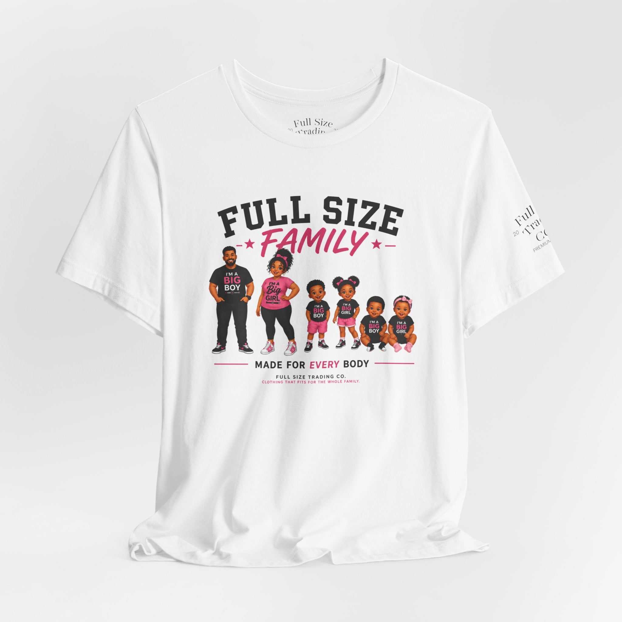 Full Size Family-Unisex Jersey Short Sleeve Tee