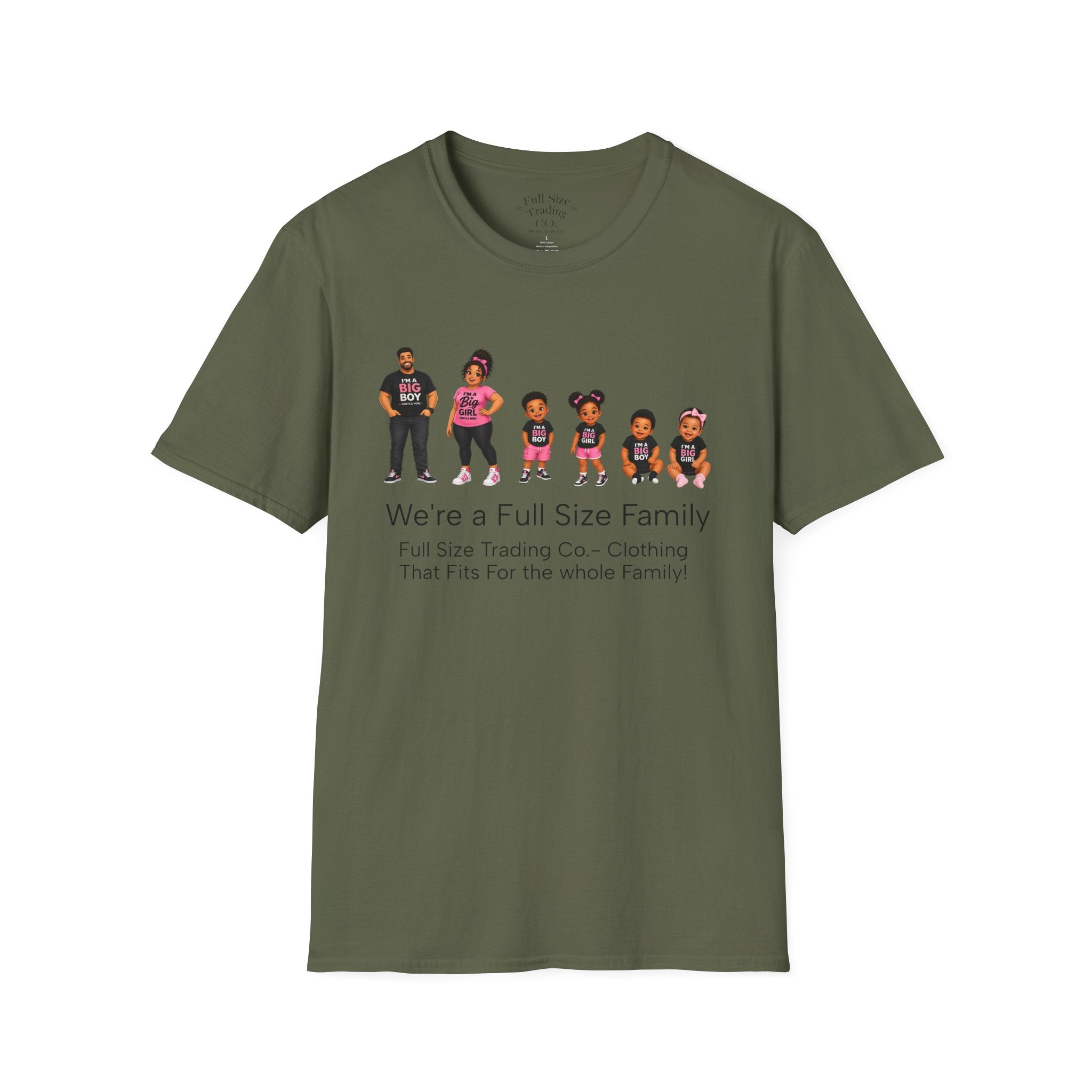 We're a Full Size Family T-Shirt — Inclusive Family Graphic Tee