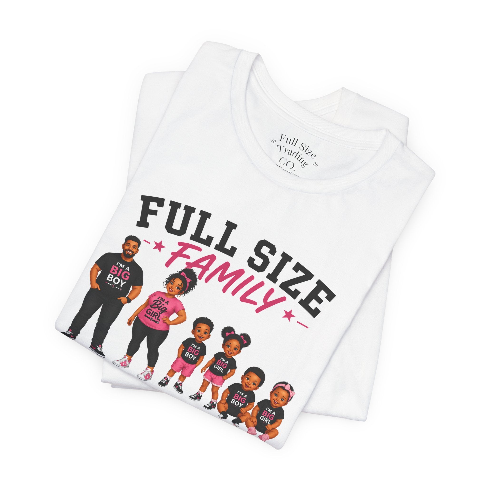 Full Size Family-Unisex Jersey Short Sleeve Tee