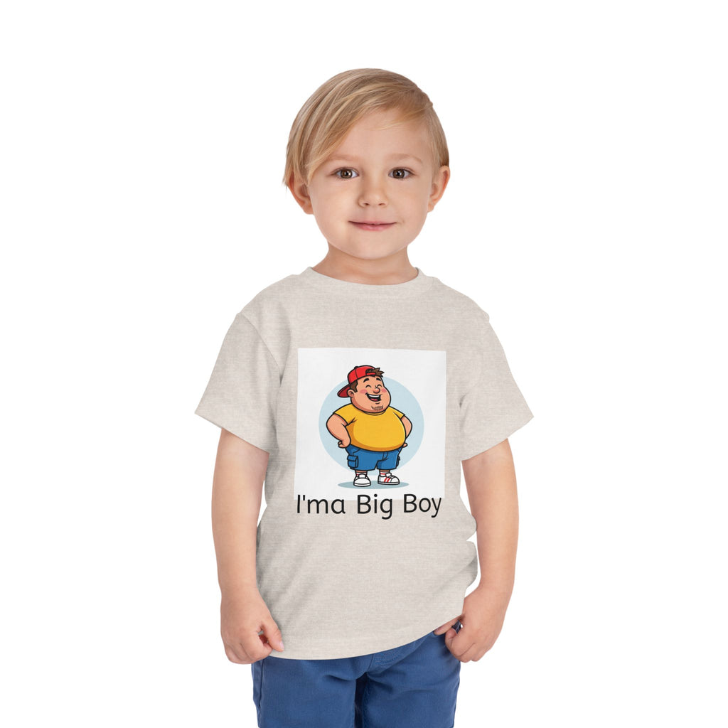Toddler Tee — "I'ma Big Boy" Cute Cartoon Graphic Shirt