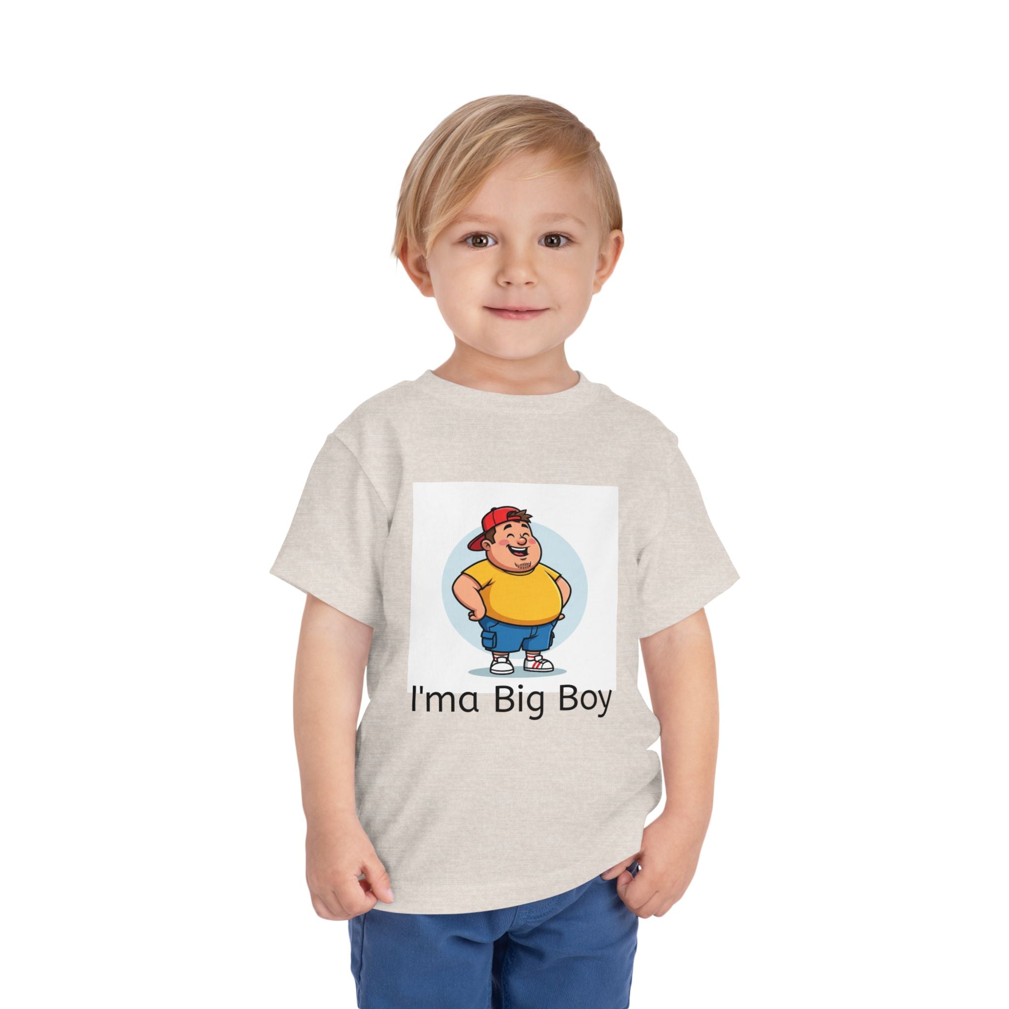 Toddler Tee — "I'ma Big Boy" Cute Cartoon Graphic Shirt