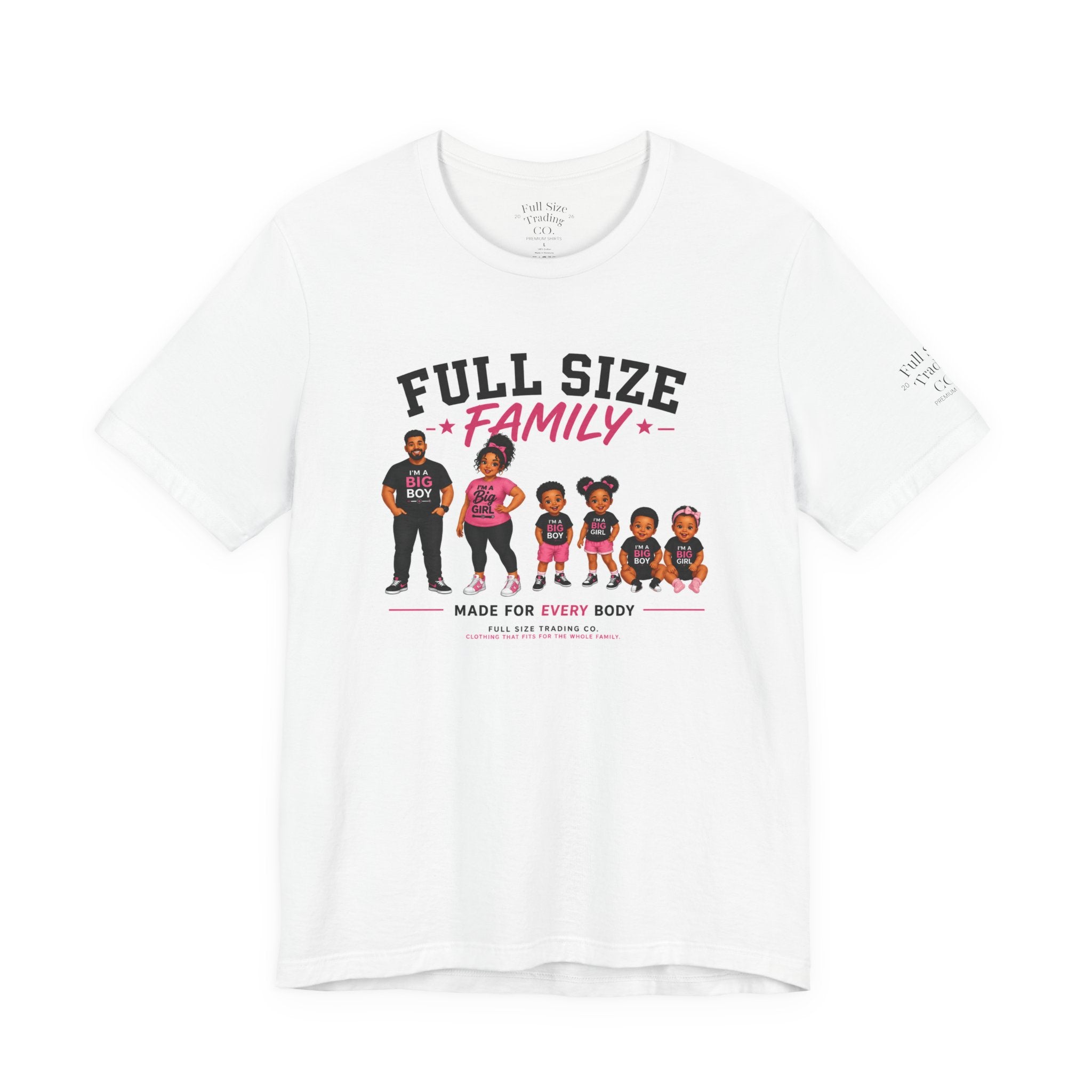 Full Size Family-Unisex Jersey Short Sleeve Tee