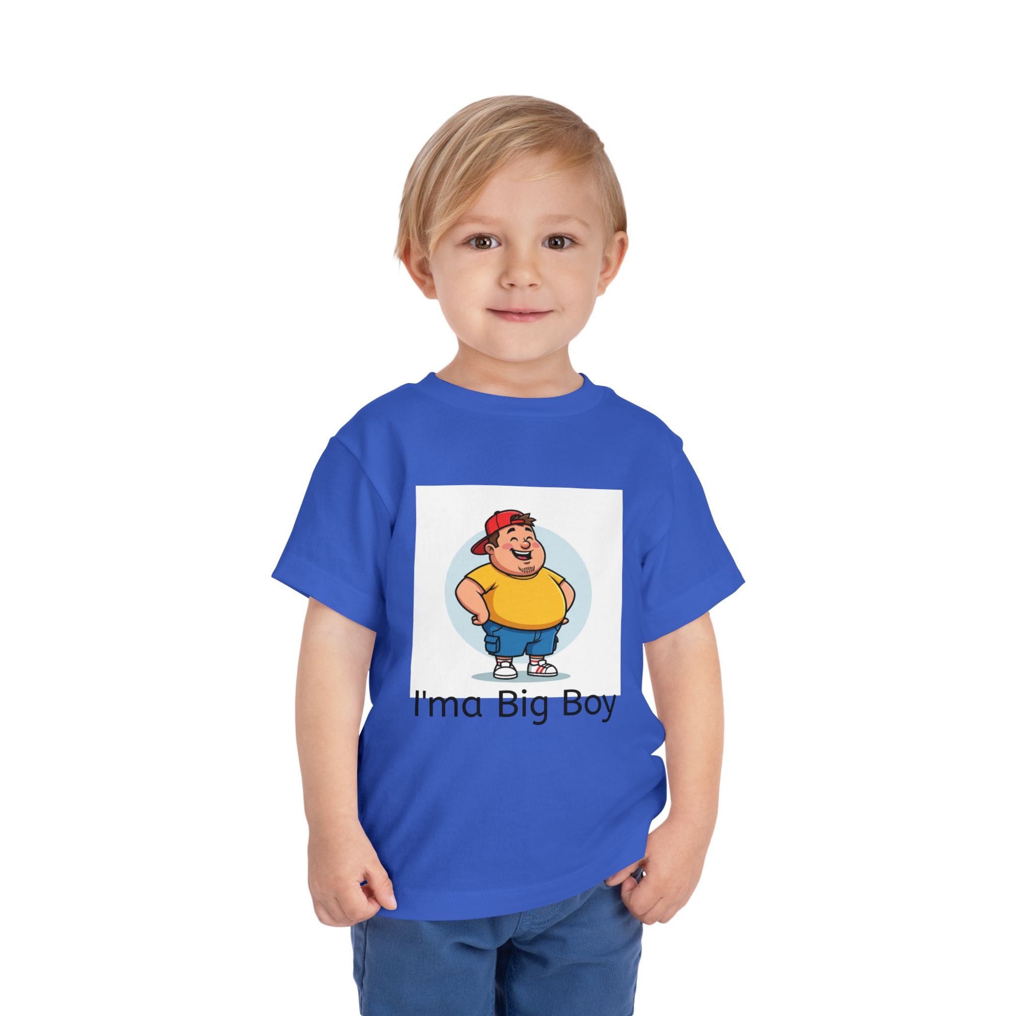 Toddler Tee — "I'ma Big Boy" Cute Cartoon Graphic Shirt