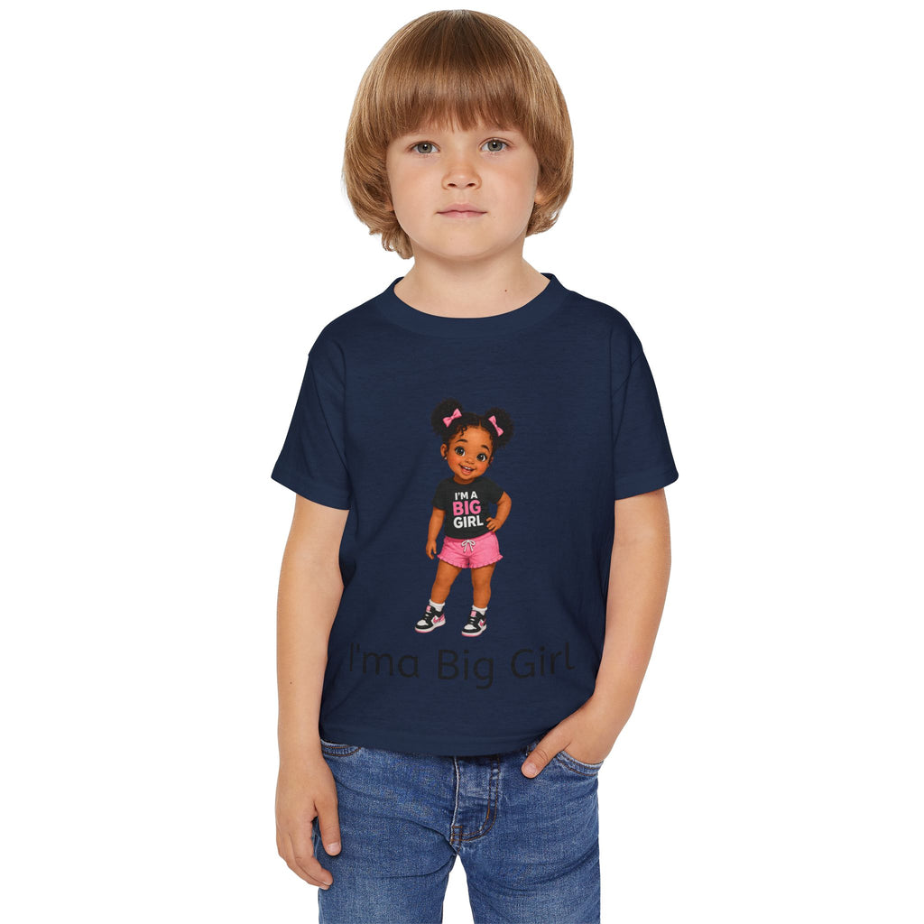 Toddler T‑Shirt — "I'ma Big Girl" Cute Plus-Size Pride Graphic Tee for Toddlers
