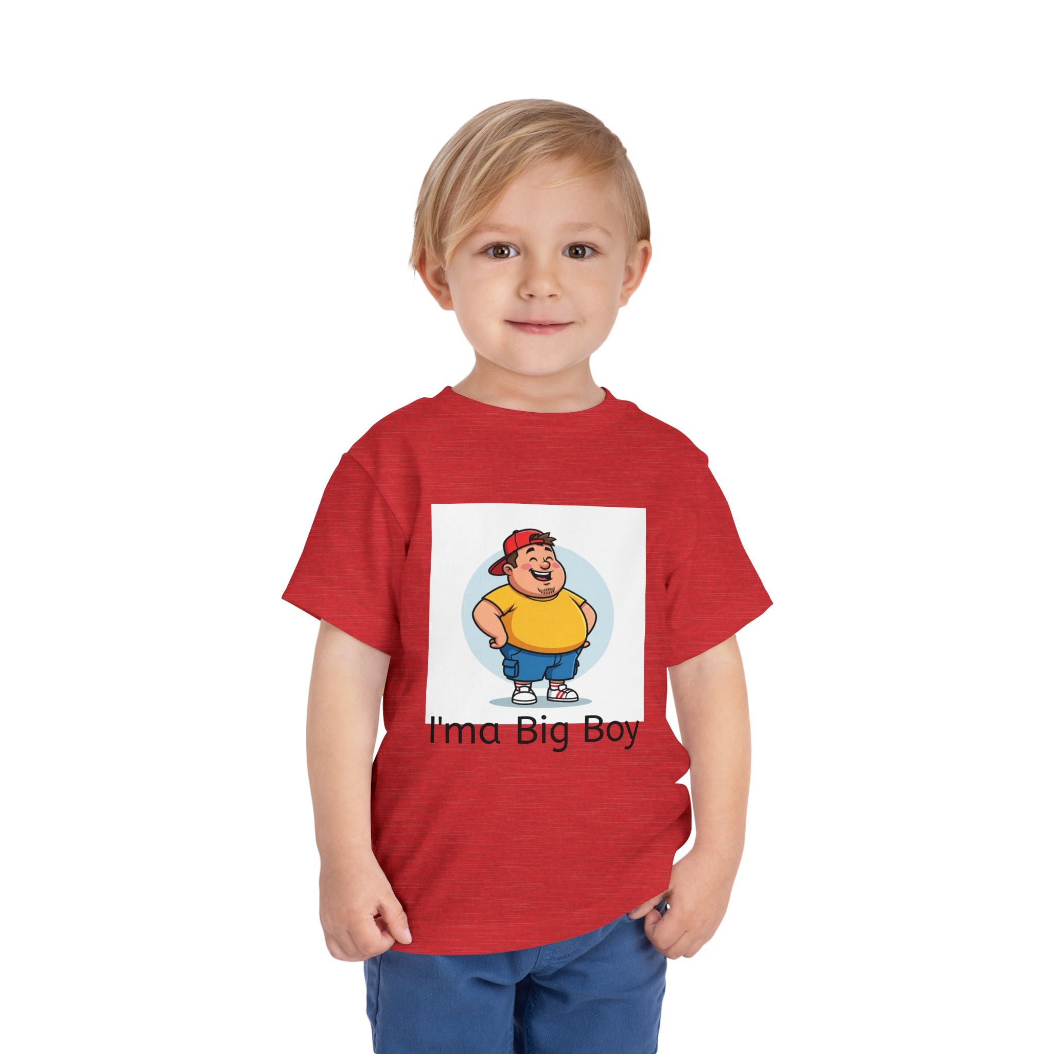 Toddler Tee — "I'ma Big Boy" Cute Cartoon Graphic Shirt