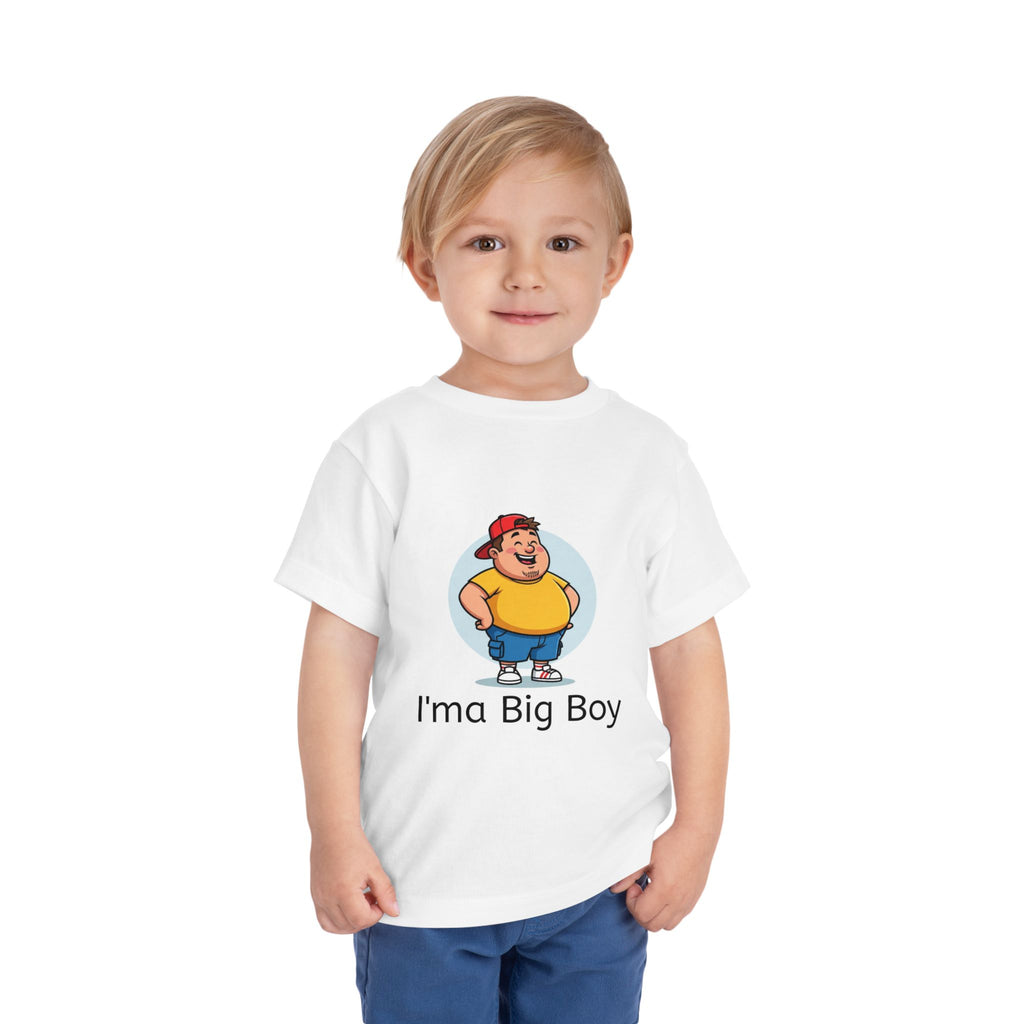 Toddler Tee — "I'ma Big Boy" Cute Cartoon Graphic Shirt