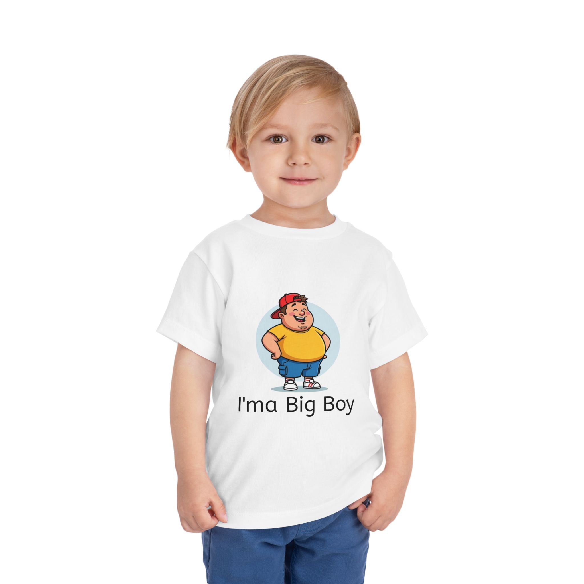 Toddler Tee — "I'ma Big Boy" Cute Cartoon Graphic Shirt