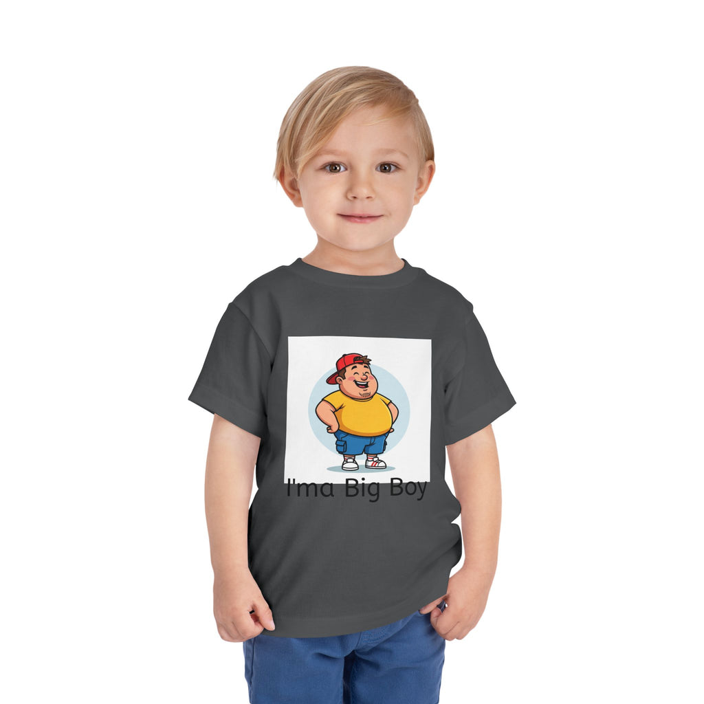 Toddler Tee — "I'ma Big Boy" Cute Cartoon Graphic Shirt