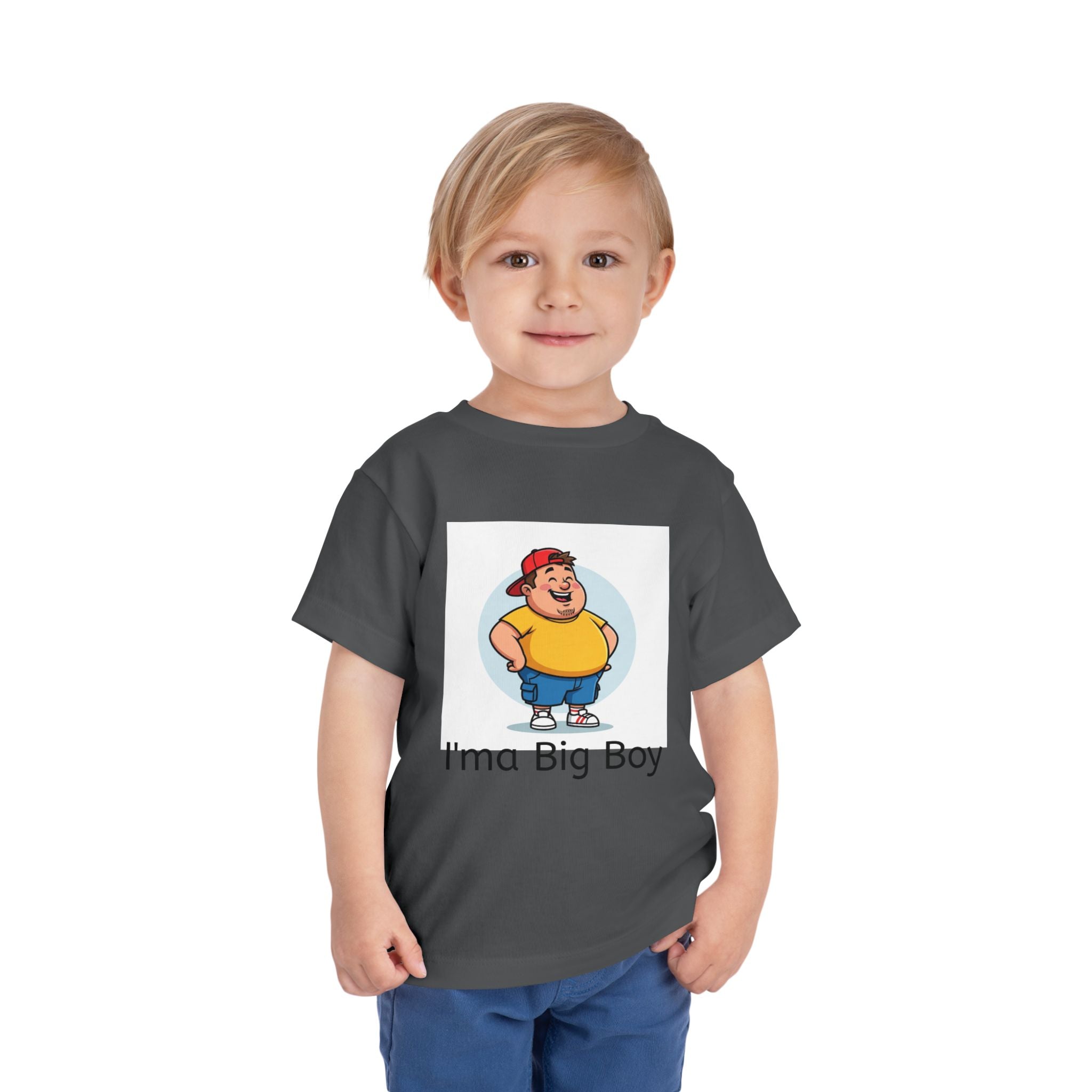 Toddler Tee — "I'ma Big Boy" Cute Cartoon Graphic Shirt