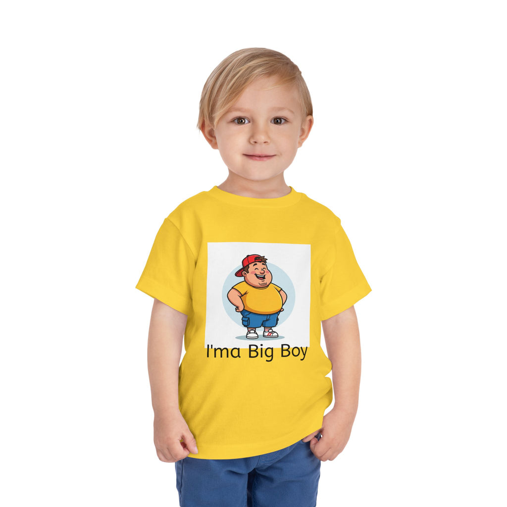 Toddler Tee — "I'ma Big Boy" Cute Cartoon Graphic Shirt