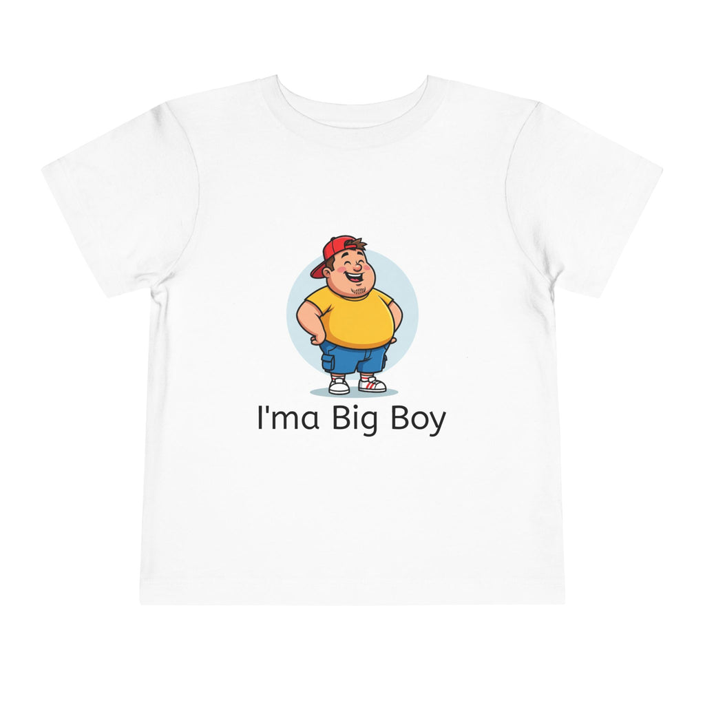 Toddler Tee — "I'ma Big Boy" Cute Cartoon Graphic Shirt