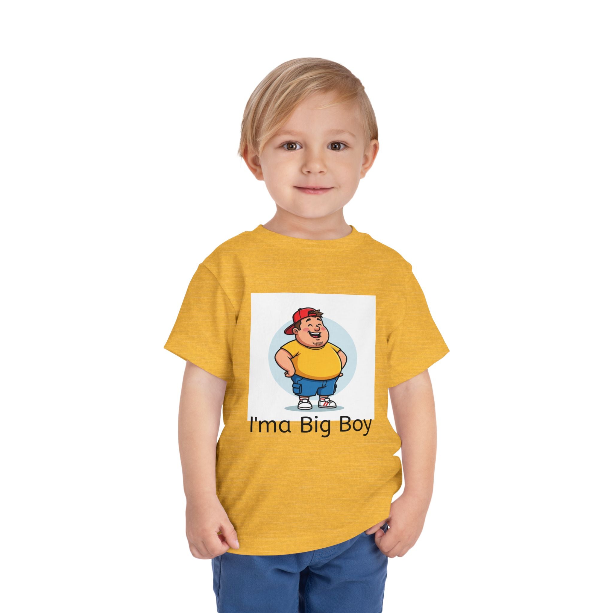 Toddler Tee — "I'ma Big Boy" Cute Cartoon Graphic Shirt