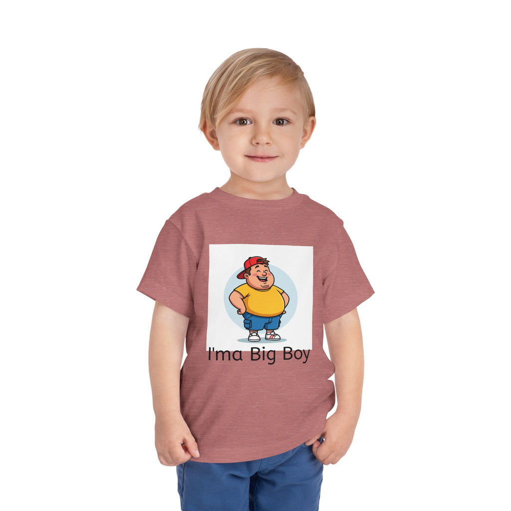 Toddler Tee — "I'ma Big Boy" Cute Cartoon Graphic Shirt