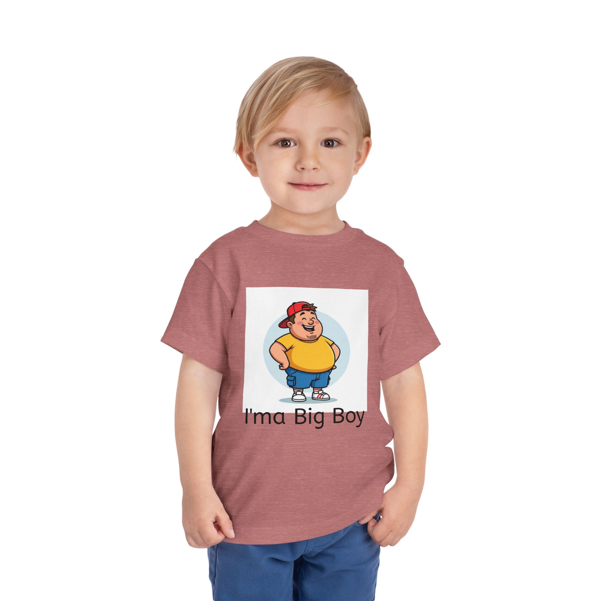Toddler Tee — "I'ma Big Boy" Cute Cartoon Graphic Shirt