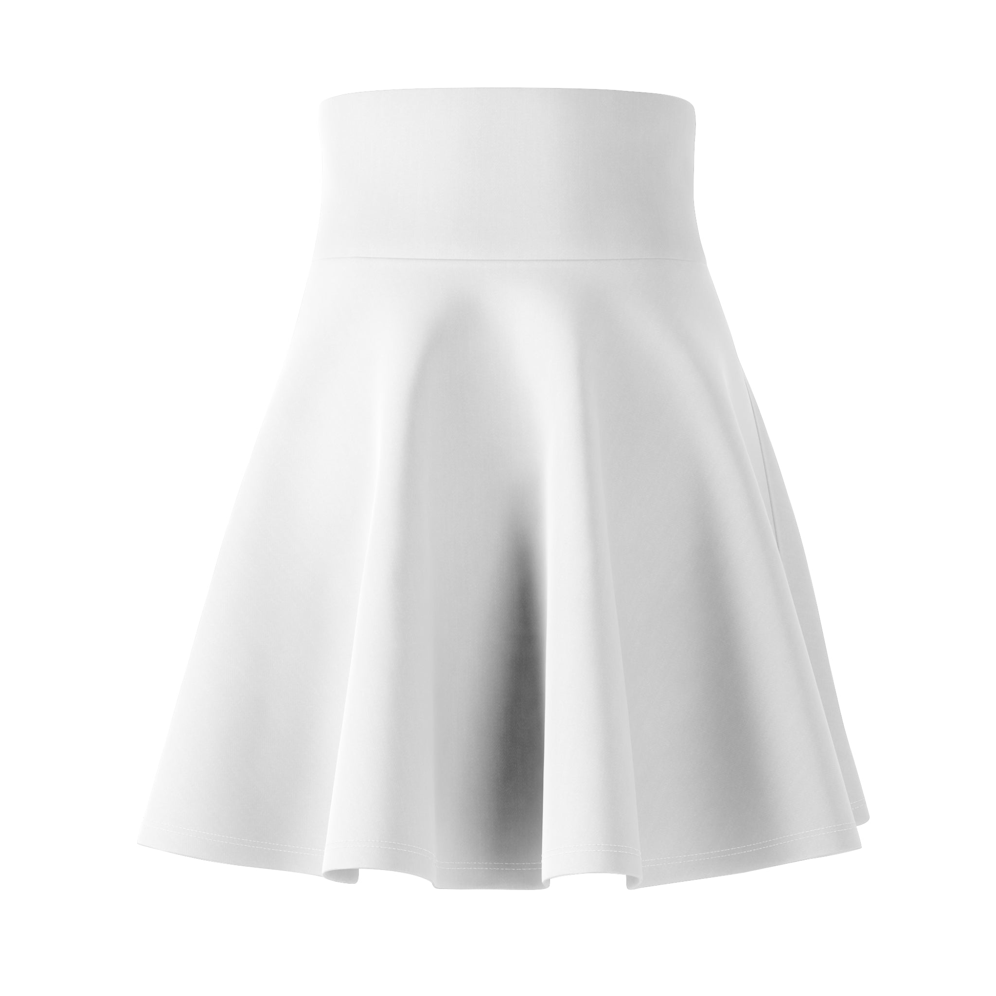 Cute Curvy Girl Graphic Skater Skirt — Playful Casual AOP Fashion