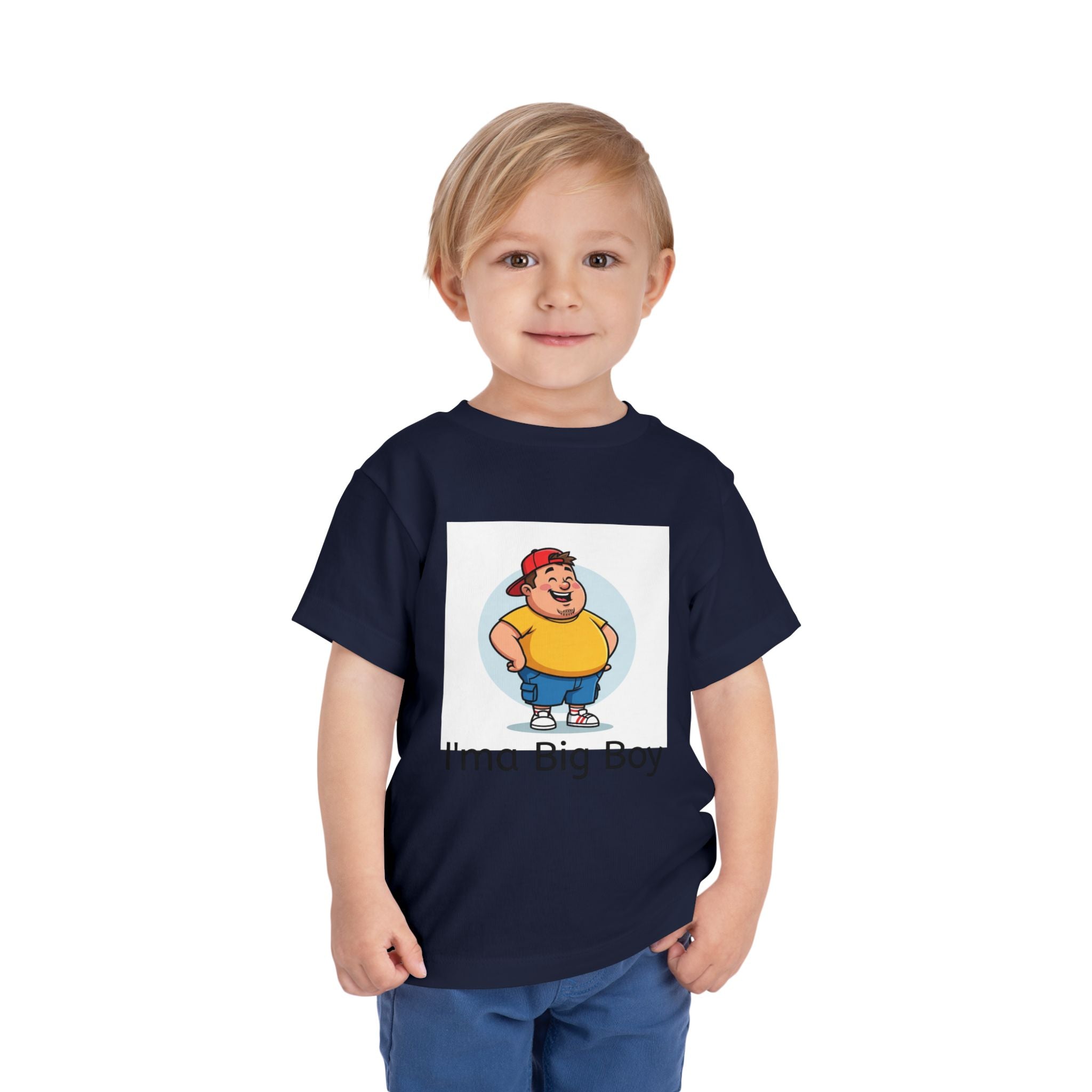 Toddler Tee — "I'ma Big Boy" Cute Cartoon Graphic Shirt