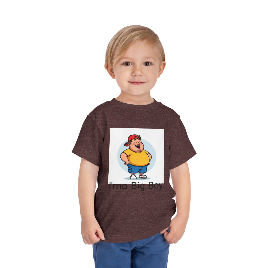 Toddler Tee — "I'ma Big Boy" Cute Cartoon Graphic Shirt