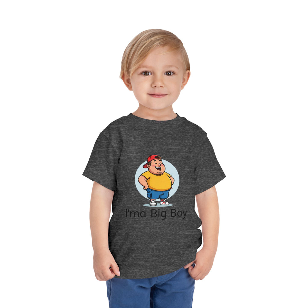 Toddler Tee — "I'ma Big Boy" Cute Cartoon Graphic Shirt