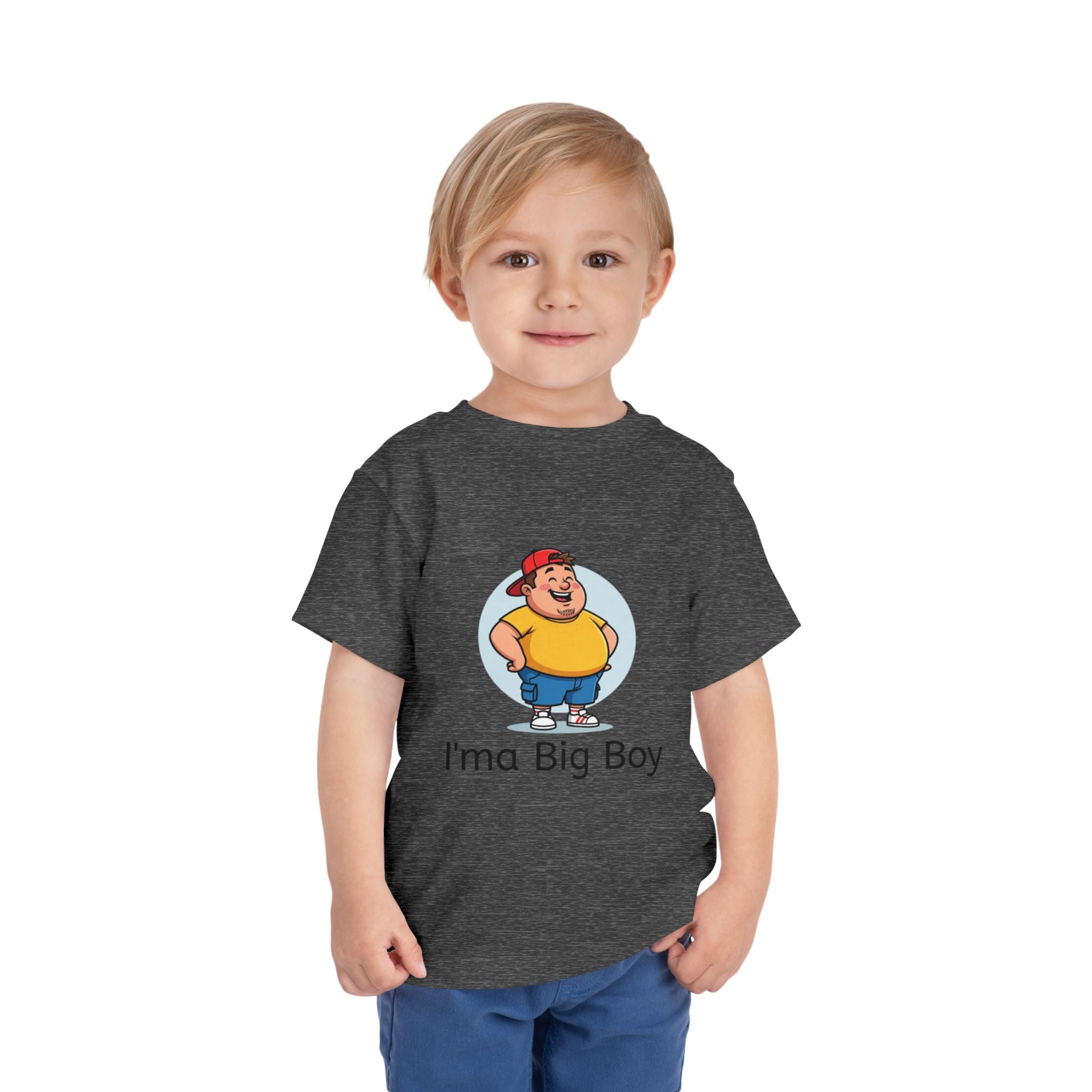 Toddler Tee — "I'ma Big Boy" Cute Cartoon Graphic Shirt