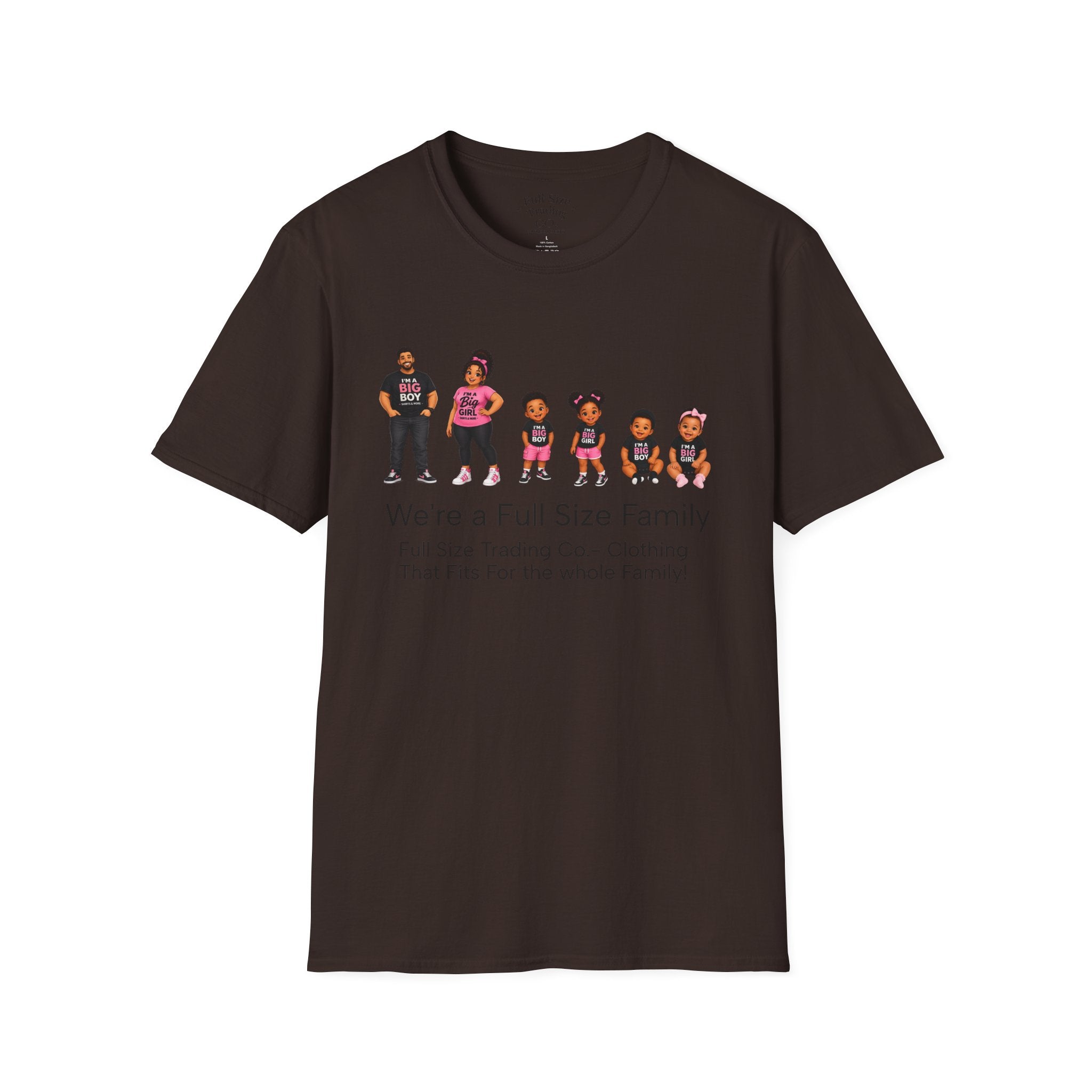 We're a Full Size Family T-Shirt — Inclusive Family Graphic Tee