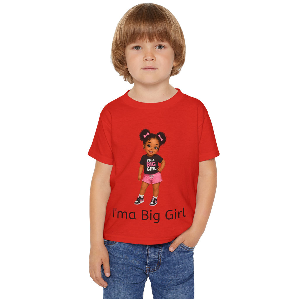 Toddler T‑Shirt — "I'ma Big Girl" Cute Plus-Size Pride Graphic Tee for Toddlers