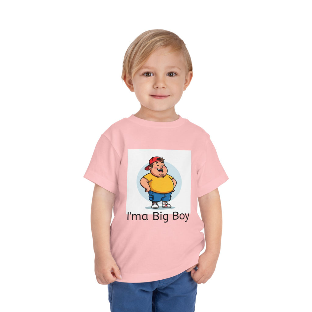 Toddler Tee — "I'ma Big Boy" Cute Cartoon Graphic Shirt