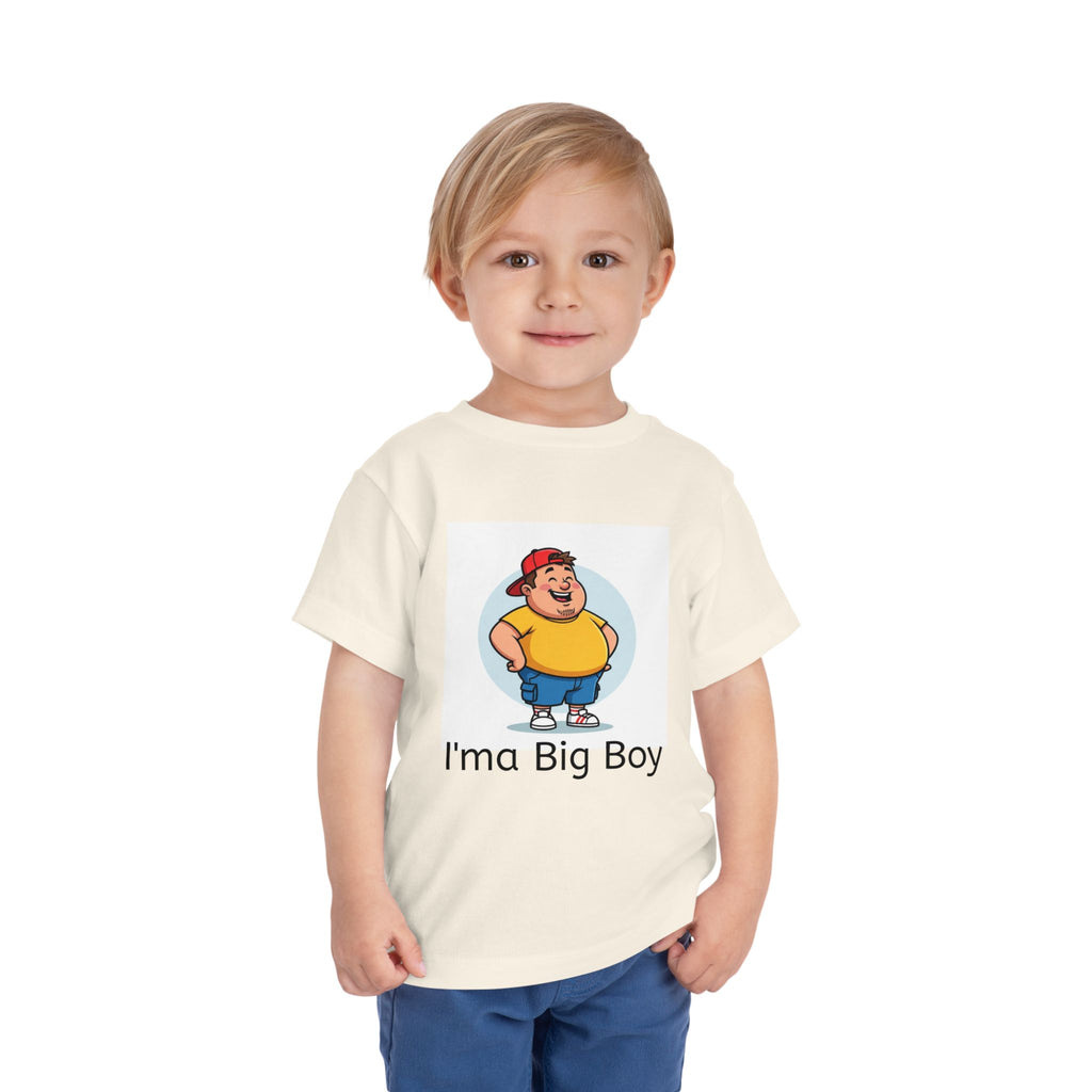 Toddler Tee — "I'ma Big Boy" Cute Cartoon Graphic Shirt