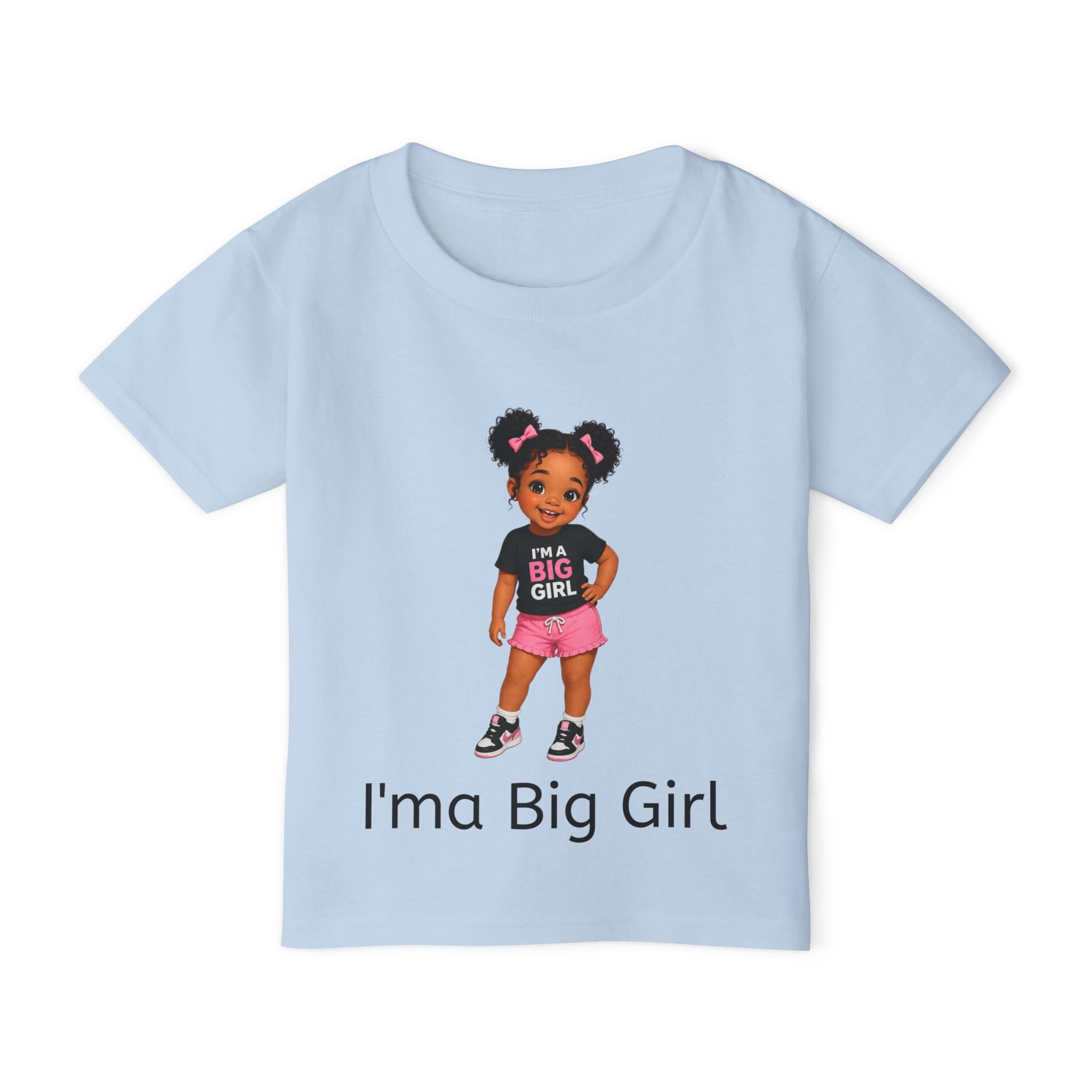 Toddler T‑Shirt — "I'ma Big Girl" Cute Plus-Size Pride Graphic Tee for Toddlers