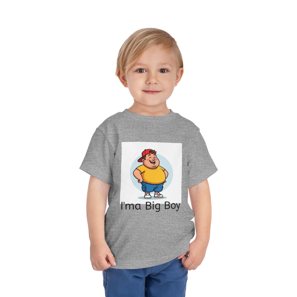 Toddler Tee — "I'ma Big Boy" Cute Cartoon Graphic Shirt