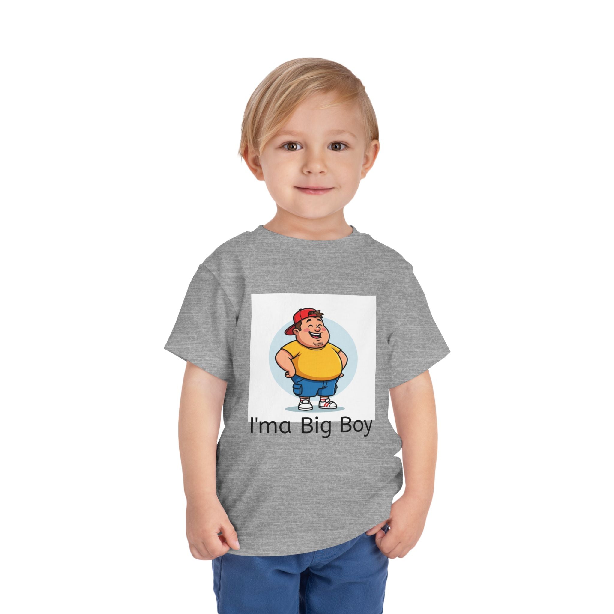 Toddler Tee — "I'ma Big Boy" Cute Cartoon Graphic Shirt