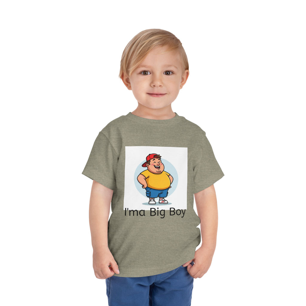 Toddler Tee — "I'ma Big Boy" Cute Cartoon Graphic Shirt