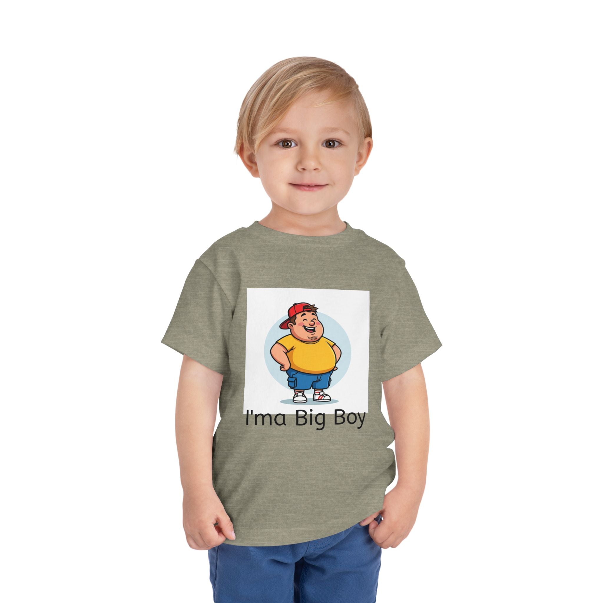 Toddler Tee — "I'ma Big Boy" Cute Cartoon Graphic Shirt
